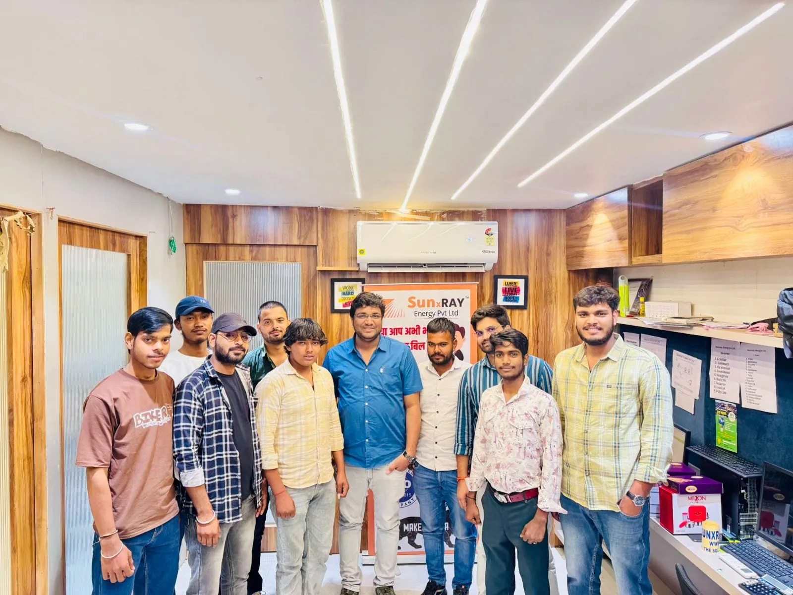 Group photo at the Sunxray Energy office in Jaipur